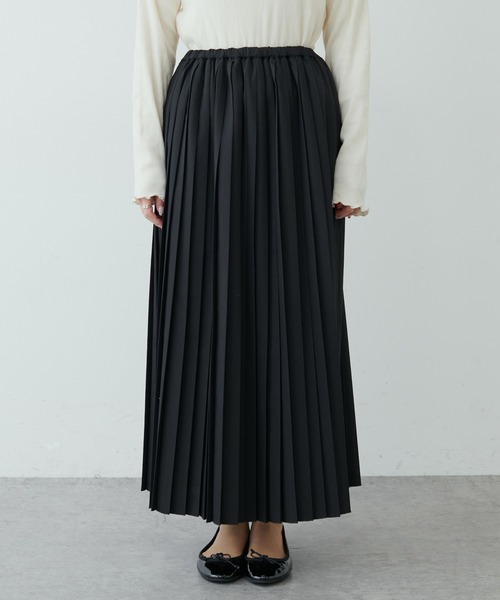 PUAL CE CIN（ピュアルセシン）の「【Du noir】プリーツスカート（スカート・レディース・ブラック/ベージュ/グレー・FREE）」の19枚目の写真