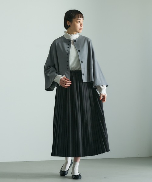 PUAL CE CIN（ピュアルセシン）の「【Du noir】プリーツスカート（スカート・レディース・ブラック/ベージュ/グレー・FREE）」の22枚目の写真