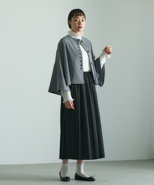 PUAL CE CIN（ピュアルセシン）の「【Du noir】プリーツスカート（スカート・レディース・ブラック/ベージュ/グレー・FREE）」の11枚目の写真