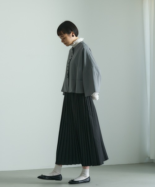 PUAL CE CIN（ピュアルセシン）の「【Du noir】プリーツスカート（スカート・レディース・ブラック/ベージュ/グレー・FREE）」の21枚目の写真