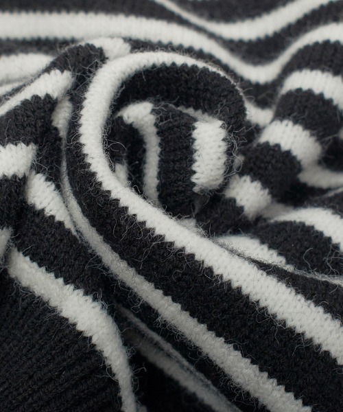 Futier land（フューティアランド）の「キーネックボーダーニットベスト（ベスト・レディース・ホワイト/ブラック・FREE）」の13枚目の写真