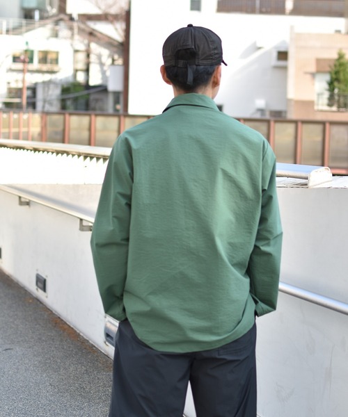DESCENTE PAUSE(デサントポーズ)の「【デサントPAUSE】ユーティリティシャツ / UTILITY SHIRT 薄手 撥水 ストレッチ(シャツ/ブラウス・メンズ・ブラック/モスグリーン/ベージュ/ホワイト・X-LARGE/SMALL/MEDIUM/LARGE)」の8枚目の写真