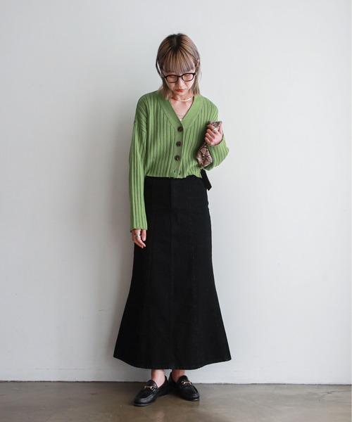 feepur(フェピュール)の「デニムマーメイドスカート(デニムスカート・レディース・ブラック/アイボリー/シルバーグレー・SMALL/MEDIUM)」の10枚目の写真