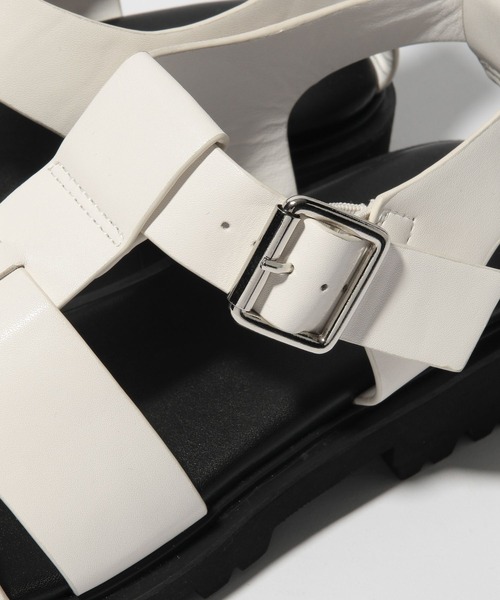 BAYFLOW（ベイフロー）の「グルカサンダル（サンダル・レディース・ブラック/アイボリー・MEDIUM/LARGE）」の17枚目の写真