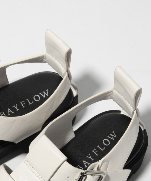 BAYFLOW（ベイフロー）の「グルカサンダル（サンダル・レディース・ブラック/アイボリー・MEDIUM/LARGE）」の18枚目の写真