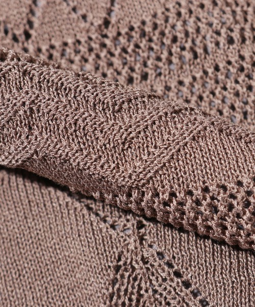 R JUBILEE（アールジュビリー）の「R JUBILEE/アール ジュビリー Openwork Knit Pants オープンワークニットパンツ カラーパンツ（その他パンツ・レディース・モカ/グリーン/ピンク・FREE）」の12枚目の写真