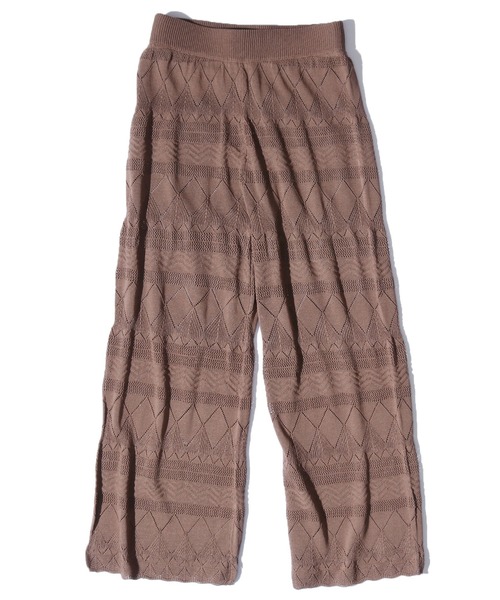 R JUBILEE（アールジュビリー）の「R JUBILEE/アール ジュビリー Openwork Knit Pants オープンワークニットパンツ カラーパンツ（その他パンツ・レディース・モカ/グリーン/ピンク・FREE）」の13枚目の写真