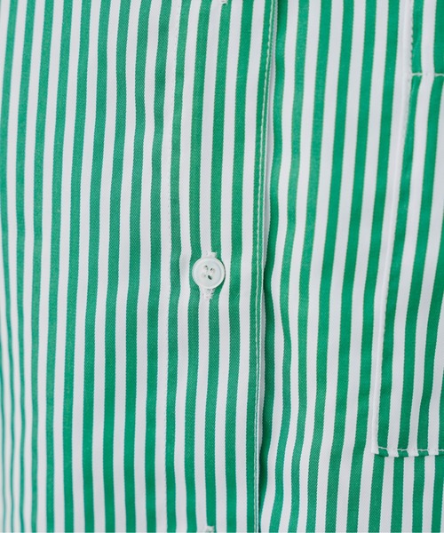 prose verse（プロズヴェール）の「カラーストライプオーバーサイズシャツ（シャツ/ブラウス・レディース・グリーン/ブルー/ピンク・ﾌﾘ-）」の15枚目の写真