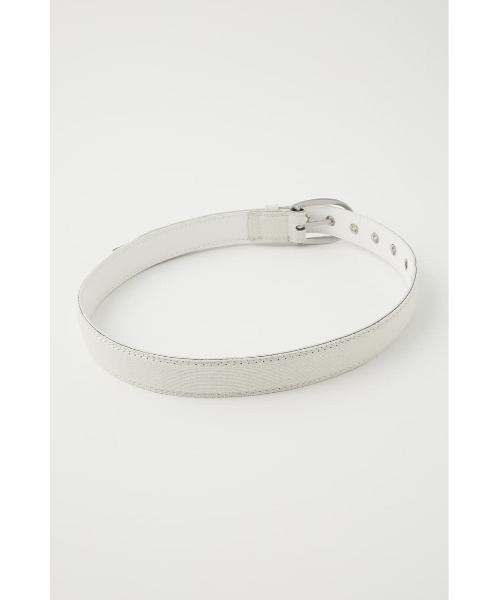 MOUSSY(マウジー)の「EYELET CANVAS ベルト(ベルト・レディース・オフホワイト/ブラック・FREE)」の5枚目の写真