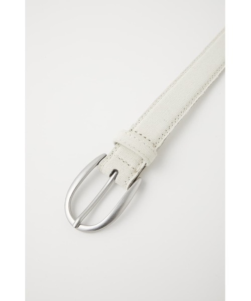 MOUSSY(マウジー)の「EYELET CANVAS ベルト(ベルト・レディース・オフホワイト/ブラック・FREE)」の6枚目の写真