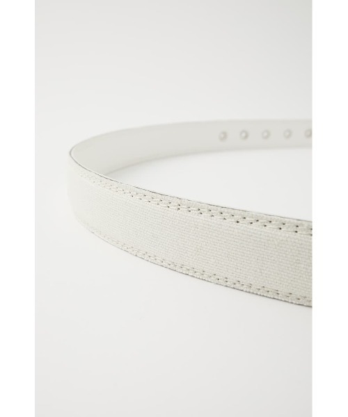 MOUSSY(マウジー)の「EYELET CANVAS ベルト(ベルト・レディース・オフホワイト/ブラック・FREE)」の7枚目の写真