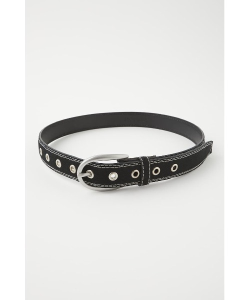 MOUSSY(マウジー)の「EYELET CANVAS ベルト(ベルト・レディース・オフホワイト/ブラック・FREE)」の11枚目の写真