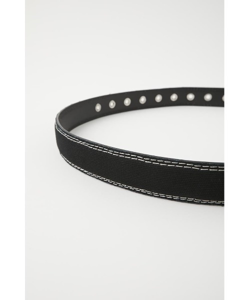 MOUSSY(マウジー)の「EYELET CANVAS ベルト(ベルト・レディース・オフホワイト/ブラック・FREE)」の14枚目の写真