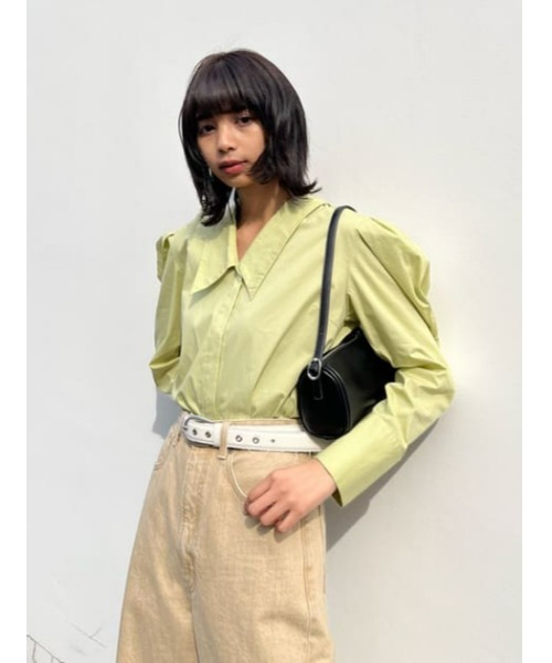 MOUSSY(マウジー)の「EYELET CANVAS ベルト(ベルト・レディース・オフホワイト/ブラック・FREE)」の16枚目の写真
