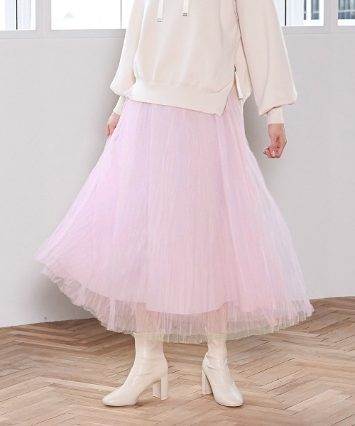 セール シュガーパレットチュールスカート スカート スカート Court Court クイーンズコート のファッション Queens 初回限定