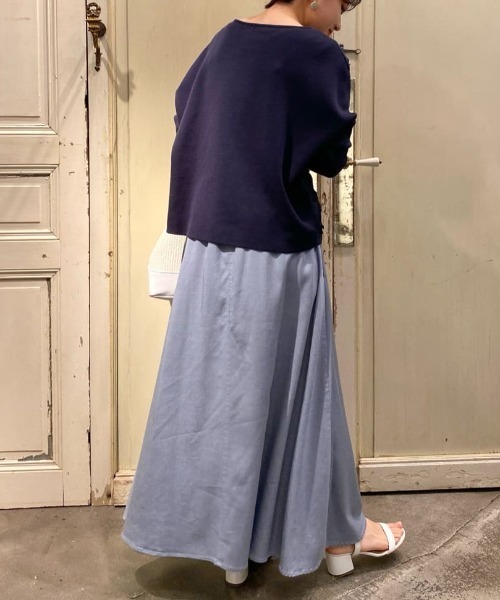 BEARDSLEY（ビアズリー）の「テープ刺繍プルオーバー（ニット/セーター・レディース・ベージュ/ネイビー・FREE）」の13枚目の写真