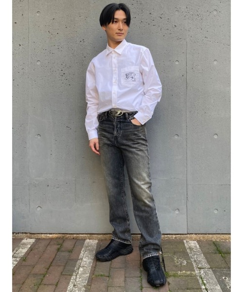 DIESEL(ディーゼル)の「DIESEL SS22 メンズ デニムパンツ ストレート ハイウエスト 1955(デニムパンツ・メンズ・ブラック・32inch/30inch/28inch/34inch/36inch/26inch)」の9枚目の写真