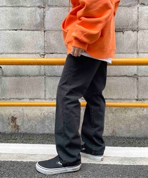 スリムフィットブラックデニム