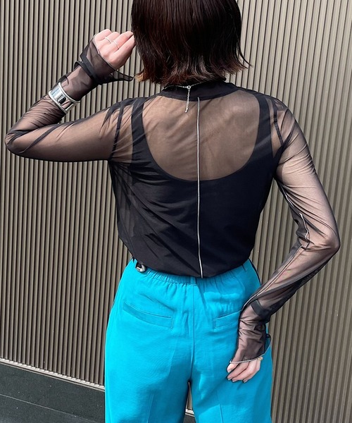 PAGEBOY(ページボーイ)の「シアータートルロングスリーブ(Tシャツ/カットソー・レディース・ブラック/オフホワイト/グリーン/オレンジ・FREE)」の10枚目の写真