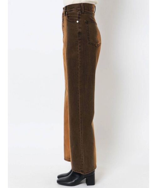 EVRIS（エヴリス）の「【ハイウエスト】バイカラーブリーチワイドパンツ（デニムパンツ・レディース・オレンジ/インディゴブルー・SMALL/MEDIUM）」の18枚目の写真