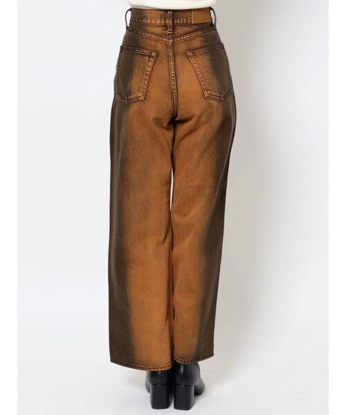 EVRIS（エヴリス）の「【ハイウエスト】バイカラーブリーチワイドパンツ（デニムパンツ・レディース・オレンジ/インディゴブルー・SMALL/MEDIUM）」の19枚目の写真