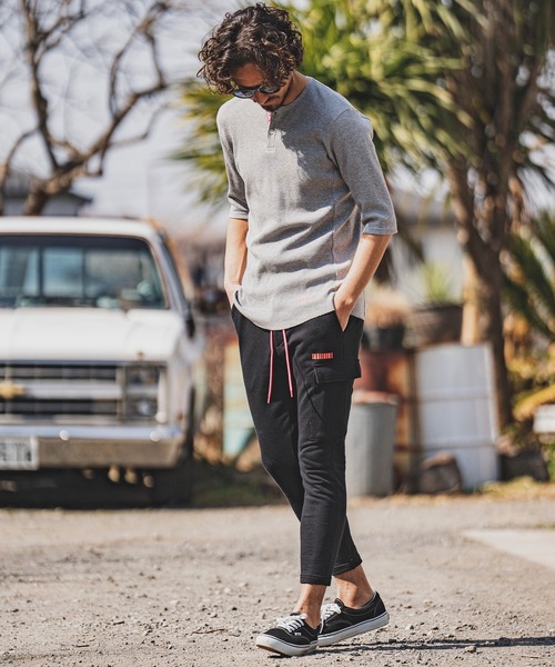 felkod(フィルコッド)の「mt7814- Neon Tape Thermal Half Sleeve Cut sew カットソー(Tシャツ/カットソー・メンズ・グレー×ピンク/ホワイト×ピンク/ブラック×イエロー・S/M/L)」の22枚目の写真