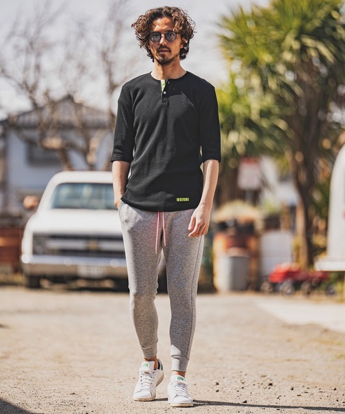 felkod(フィルコッド)の「mt7814- Neon Tape Thermal Half Sleeve Cut sew カットソー(Tシャツ/カットソー・メンズ・グレー×ピンク/ホワイト×ピンク/ブラック×イエロー・S/M/L)」の20枚目の写真