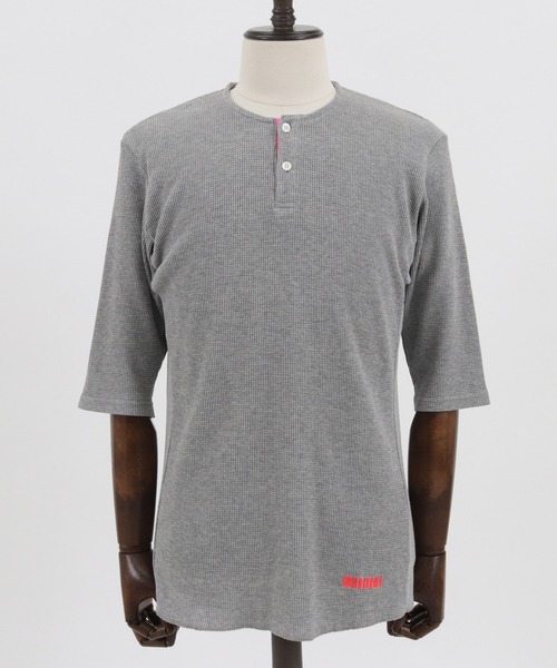 felkod(フィルコッド)の「mt7814- Neon Tape Thermal Half Sleeve Cut sew カットソー(Tシャツ/カットソー・メンズ・グレー×ピンク/ホワイト×ピンク/ブラック×イエロー・S/M/L)」の21枚目の写真