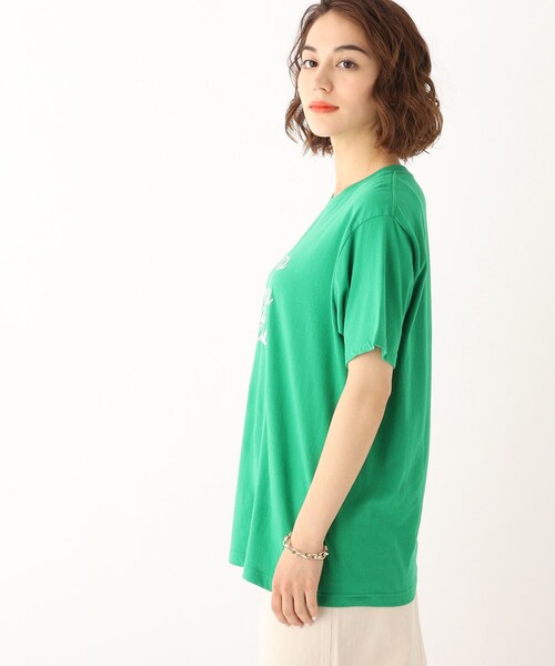 OPAQUE.CLIP（オペークドットクリップ）の「◆【GOOD ROCK SPEED】別注 US ロゴTシャツ（Tシャツ/カットソー・レディース・グリーン/ベビーピンク/ホワイト系・99）」の10枚目の写真