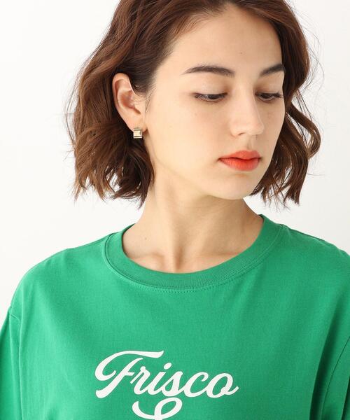 OPAQUE.CLIP（オペークドットクリップ）の「◆【GOOD ROCK SPEED】別注 US ロゴTシャツ（Tシャツ/カットソー・レディース・グリーン/ベビーピンク/ホワイト系・99）」の8枚目の写真