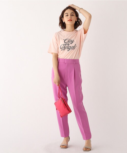 OPAQUE.CLIP（オペークドットクリップ）の「◆【GOOD ROCK SPEED】別注 US ロゴTシャツ（Tシャツ/カットソー・レディース・グリーン/ベビーピンク/ホワイト系・99）」の7枚目の写真