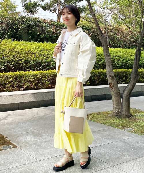 OPAQUE.CLIP（オペークドットクリップ）の「◆【GOOD ROCK SPEED】別注 US ロゴTシャツ（Tシャツ/カットソー・レディース・グリーン/ベビーピンク/ホワイト系・99）」の18枚目の写真