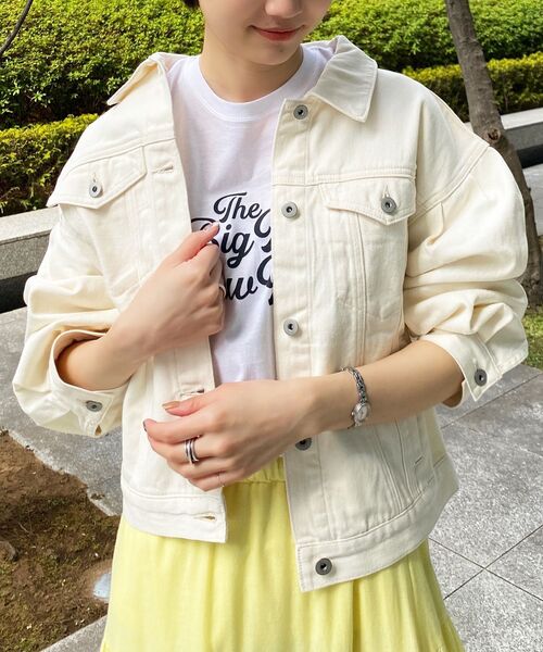 OPAQUE.CLIP（オペークドットクリップ）の「◆【GOOD ROCK SPEED】別注 US ロゴTシャツ（Tシャツ/カットソー・レディース・グリーン/ベビーピンク/ホワイト系・99）」の19枚目の写真