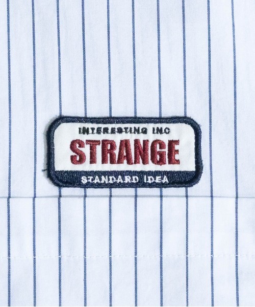 Limited Line Naive Magic（リミテッドラインナイーブマジック）の「【a】ブロードストライプワッペンワーク半袖シャツ（シャツ/ブラウス・メンズ・その他/ホワイト系その他/グリーン系その他/ブルー系その他・MEDIUM/LARGE）」の14枚目の写真