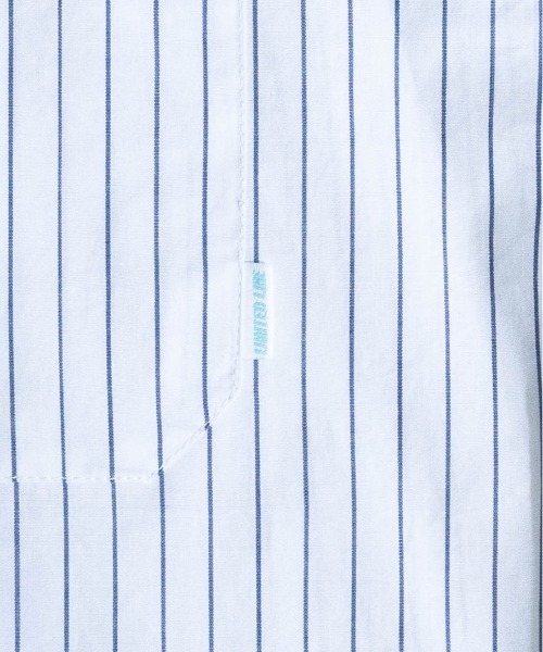 Limited Line Naive Magic（リミテッドラインナイーブマジック）の「【a】ブロードストライプワッペンワーク半袖シャツ（シャツ/ブラウス・メンズ・その他/ホワイト系その他/グリーン系その他/ブルー系その他・MEDIUM/LARGE）」の16枚目の写真