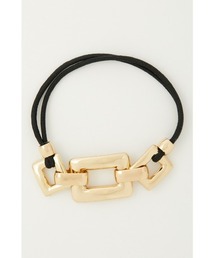 rienda | スクエアバックルゴールドヘアーゴム(ヘアゴム)