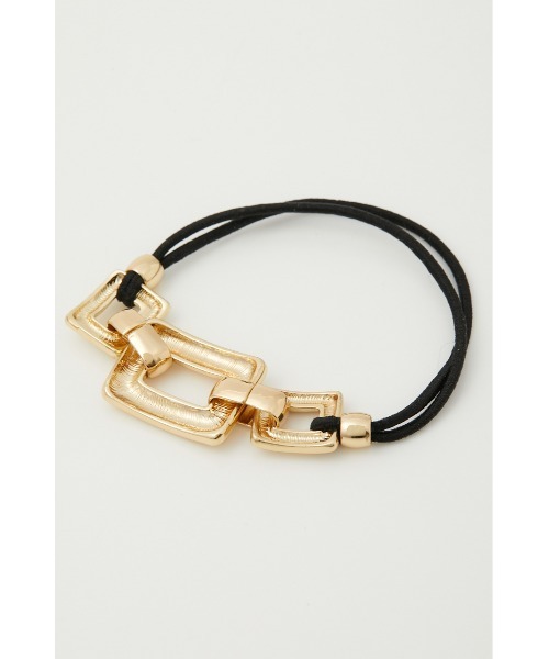 rienda（リエンダ）の「スクエアバックルゴールドヘアーゴム（ヘアゴム・レディース・ゴールド・FREE）」の7枚目の写真