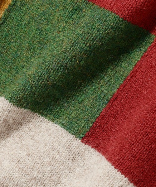 fennica（フェニカ）の「Jamieson's Knitwear × fennica / 別注 Rasta Farm Patchwork ニットベスト〈UNISEX〉（ニット/セーター・メンズ・その他・SMALL/LARGE/MEDIUM）」の7枚目の写真
