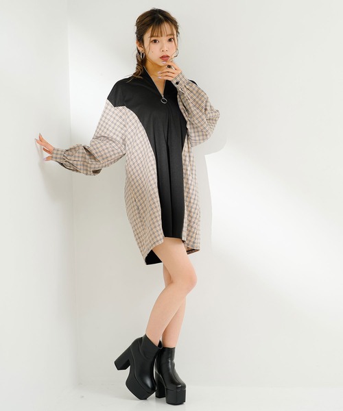 Diable baiser（ディアブルベーゼ）の「ベルト付きオーバーサイズ