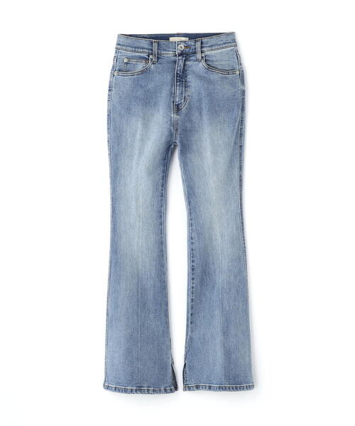 FREE'S MART(フリーズマート)の「【Sシリーズ対応】◇内スリットベルボトムデニムパンツ(デニムパンツ・レディース・ライトインディゴブルー/ワンウォッシュ/ブラック系その他/ホワイト系その他・X-SMALL/SMALL/MEDIUM)」の9枚目の写真