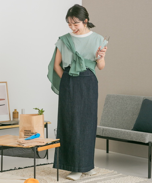 ITEMS URBANRESEARCH（アイテムズ アーバンリサーチ）の「シアーポケットシャツ（シャツ/ブラウス・レディース・ホワイト/ブラック/ブルー/グリーン・FREE）」の14枚目の写真