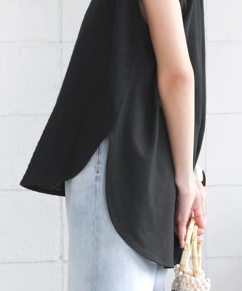 Bou Jeloud（ブージュルード）の「【WEB限定】レースカフタンチュニック（シャツ/ブラウス・レディース・ブラック/オフホワイト/オレンジ・FREE）」の10枚目の写真