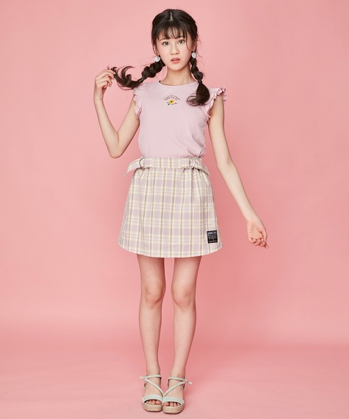 JENNI love(ジェニィラブ)の「テレコ袖メローバックリボントップス(Tシャツ/カットソー・キッズ・ブラック/ピンク/サックスブルー・130cm/160cm/150cm/140cm)」の19枚目の写真