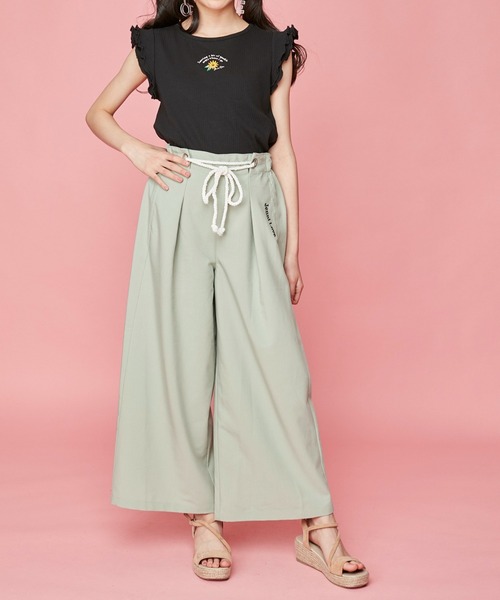 JENNI love(ジェニィラブ)の「テレコ袖メローバックリボントップス(Tシャツ/カットソー・キッズ・ブラック/ピンク/サックスブルー・130cm/160cm/150cm/140cm)」の21枚目の写真