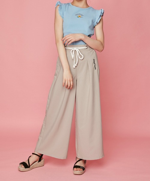 JENNI love(ジェニィラブ)の「テレコ袖メローバックリボントップス(Tシャツ/カットソー・キッズ・ブラック/ピンク/サックスブルー・130cm/160cm/150cm/140cm)」の22枚目の写真