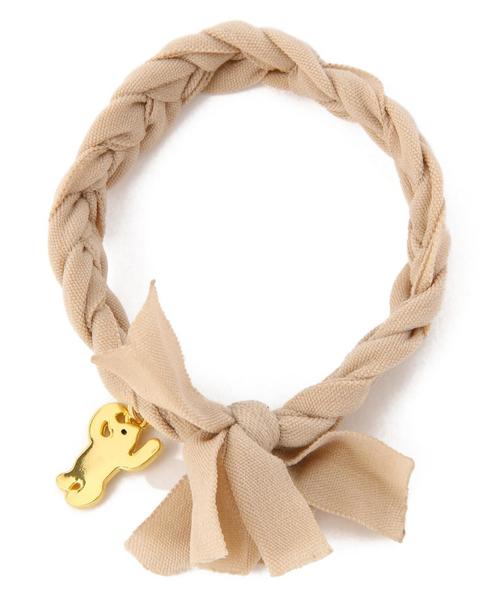 coen(コーエン)の「シフォンヘアゴムブレス(ヘアゴム・レディース・ベージュ/ライトピンク/ライトブルー/ネイビー・フリー)」の1枚目の写真