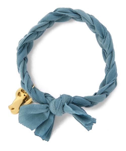 coen(コーエン)の「シフォンヘアゴムブレス(ヘアゴム・レディース・ベージュ/ライトピンク/ライトブルー/ネイビー・フリー)」の2枚目の写真