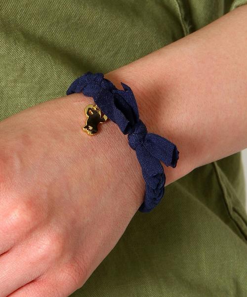 coen(コーエン)の「シフォンヘアゴムブレス(ヘアゴム・レディース・ベージュ/ライトピンク/ライトブルー/ネイビー・フリー)」の7枚目の写真