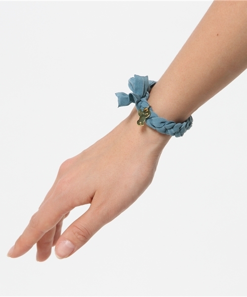 coen(コーエン)の「シフォンヘアゴムブレス(ヘアゴム・レディース・ベージュ/ライトピンク/ライトブルー/ネイビー・フリー)」の8枚目の写真