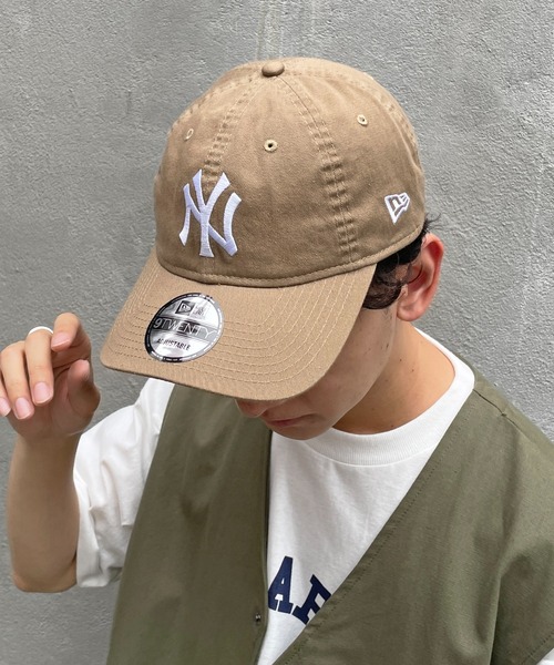 NEW ERA（ニューエラ）の「【NEWERA】9TWENTY Cloth Strap Washed CAP（キャップ・メンズ・ダークグリーン/ベージュ/ネイビー/インディゴブルー/ホワイト・FREE）」の2枚目の写真